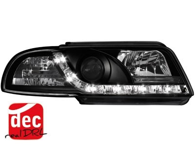 Headlights Audi A4 B5 95-98 Devil Eyes Dlite LED Black