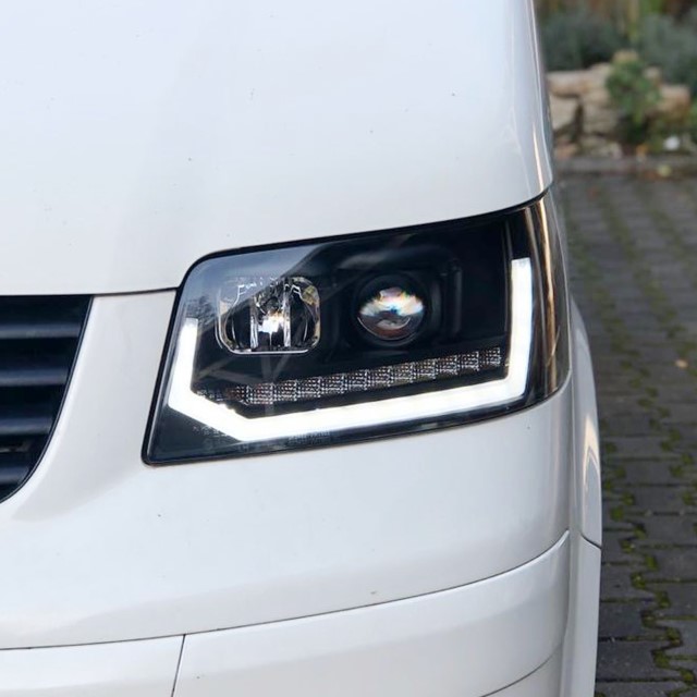 Headlights VW T5 03-09 Devil Eyes Dlite LED Dynamic