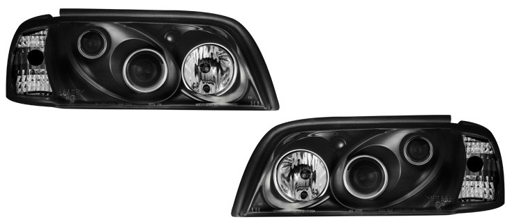 Headlights Mercedes W202 xenon look Black