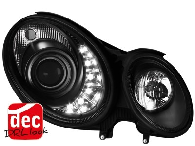 Headlights Mercedes-Benz E-Klasse Typ W211 Dayline 06-08 black