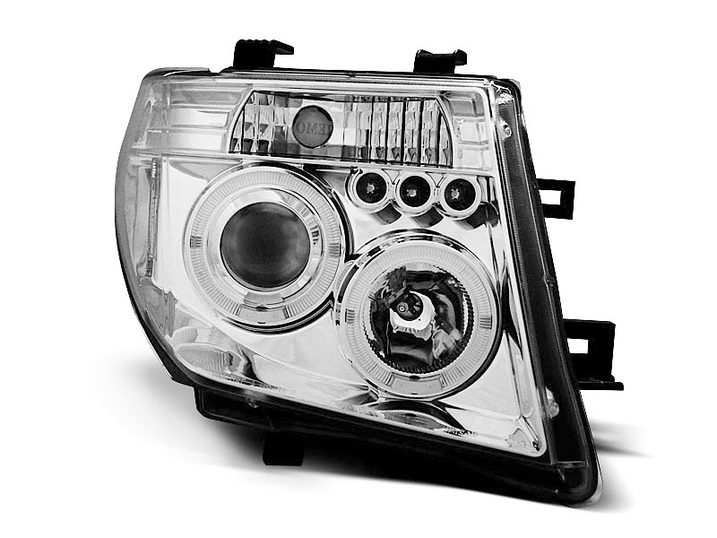 Headlights NISSAN Navara D40 (2004-2009) Pathfinder R51 (2005-2008) Chrome Angel eyes