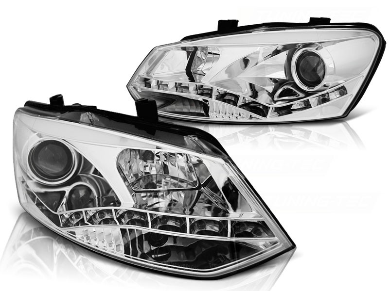 Headlights VW Polo 6R 10-.. Dlite Devil Eyes chrome
