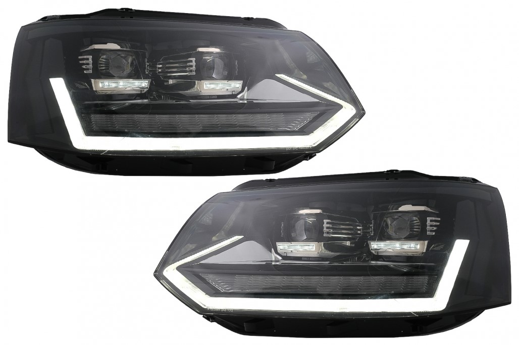 Headlights VW T5 09-.. Devil Eyes Dlite LED black