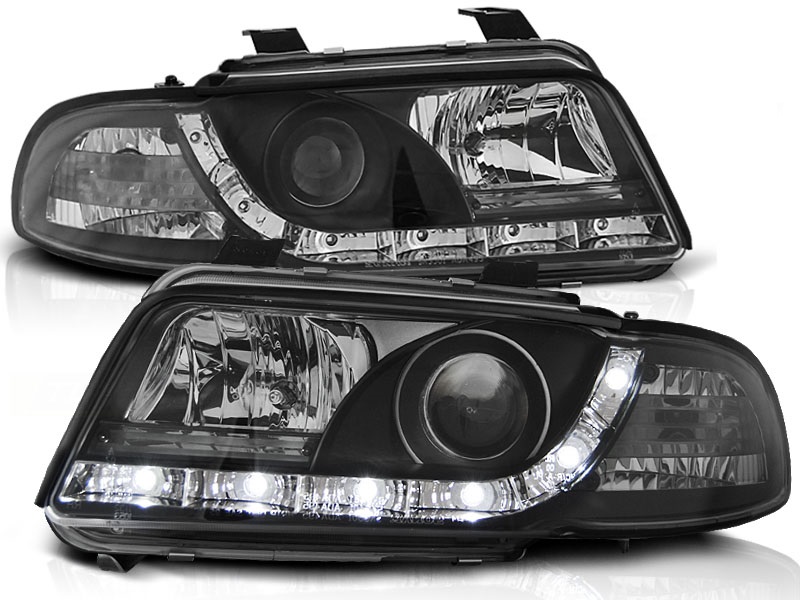 Headlights Audi A4 B5 95-98 Devil Eyes Dlite LED Black