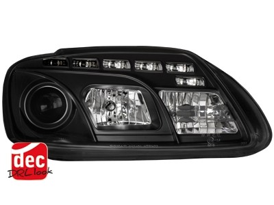 Headlights VW Touran Dayline Devil Eyes Black