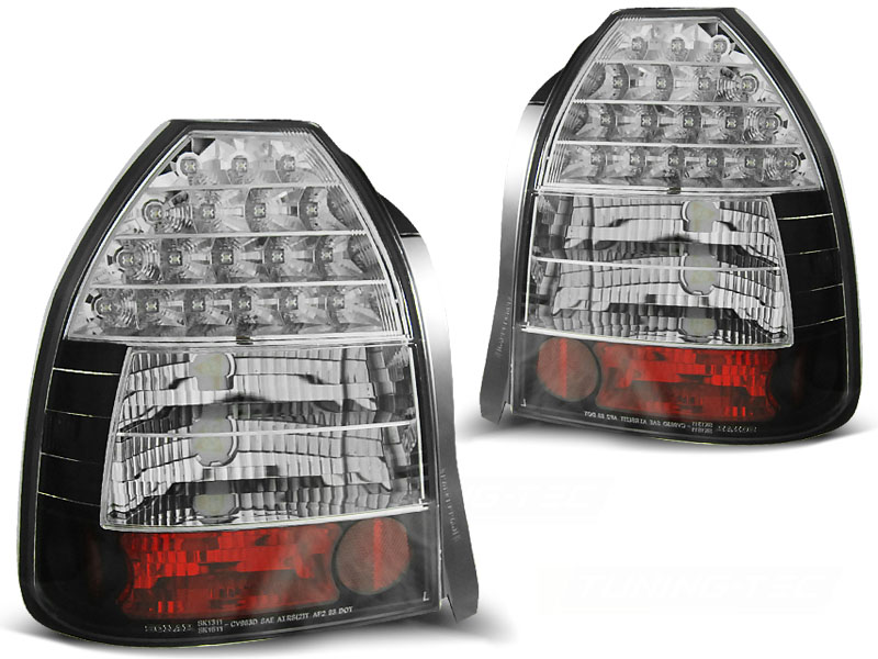 Taillights Honda Civic 96-00 3 door LED black