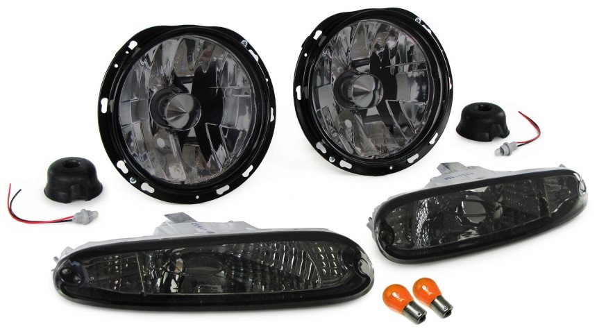 Mazda MX-5 NA 90-98 clear headlights incl indicators Smoke