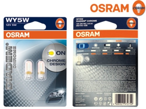 Osram T10 W5W Diadem chroom oranje