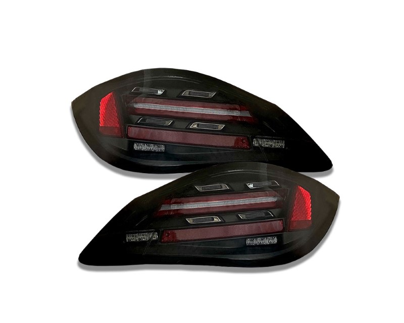 LED taillights Porsche Boxster 987.2 09-14 / Cayman 987 09-14 black / smoke with dynamic indicators in 982 look