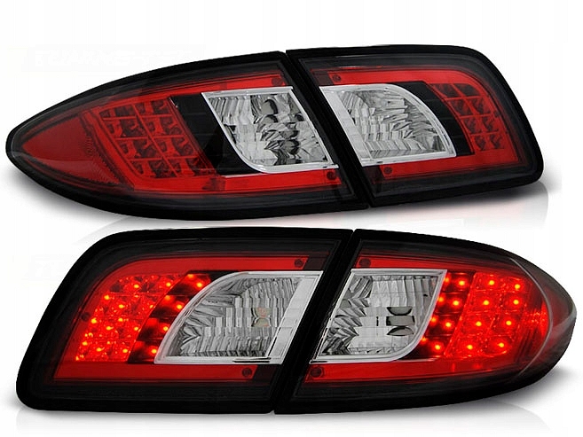 Taillights mazda6 4/5 door led chrome Black