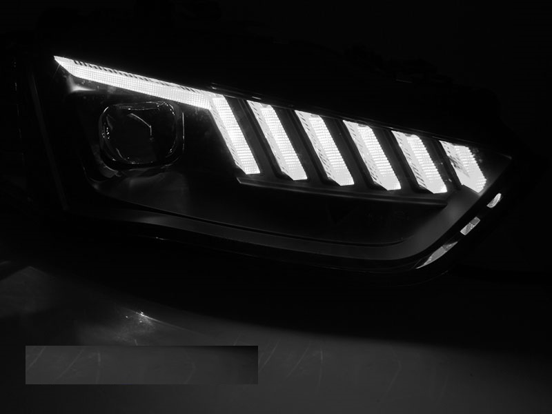 Headlights AUDI A4 B8 12-15 BLACK Xenon