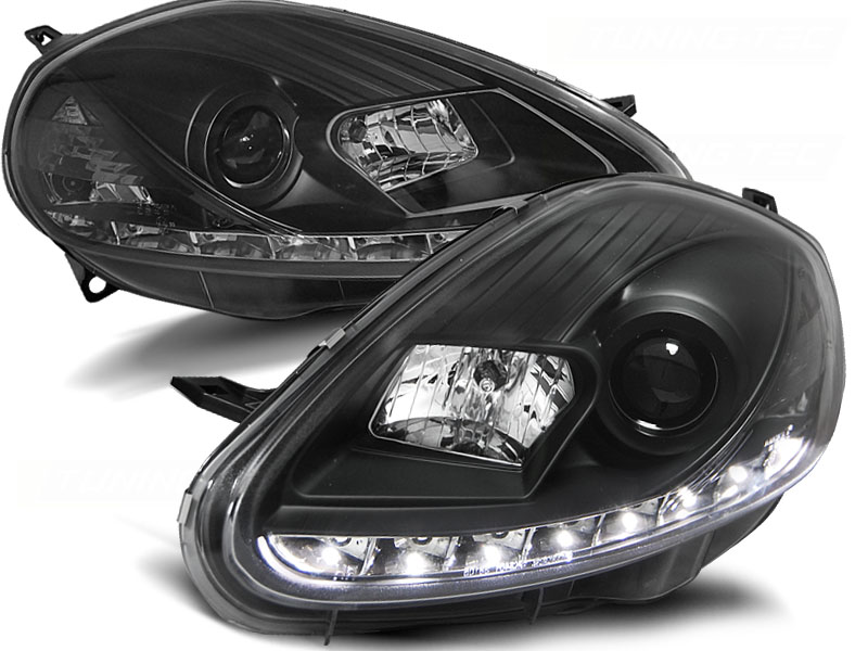 Headlights Fiat Grande Punto 08- black