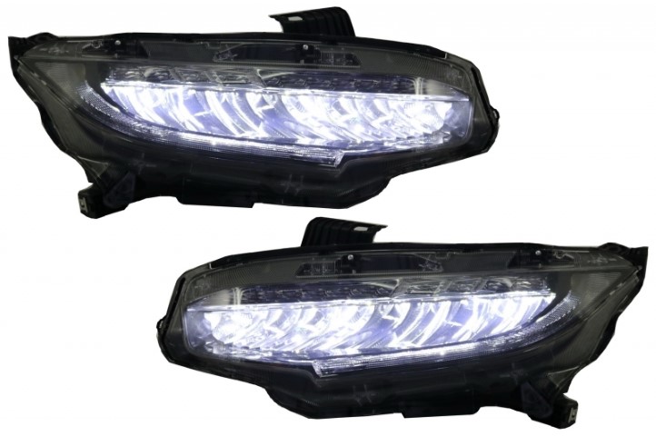 Headlights Honda Civic Mk10 (FC/FK) (2016-Up) Sedan & Hatchback Full LED Dynamic 