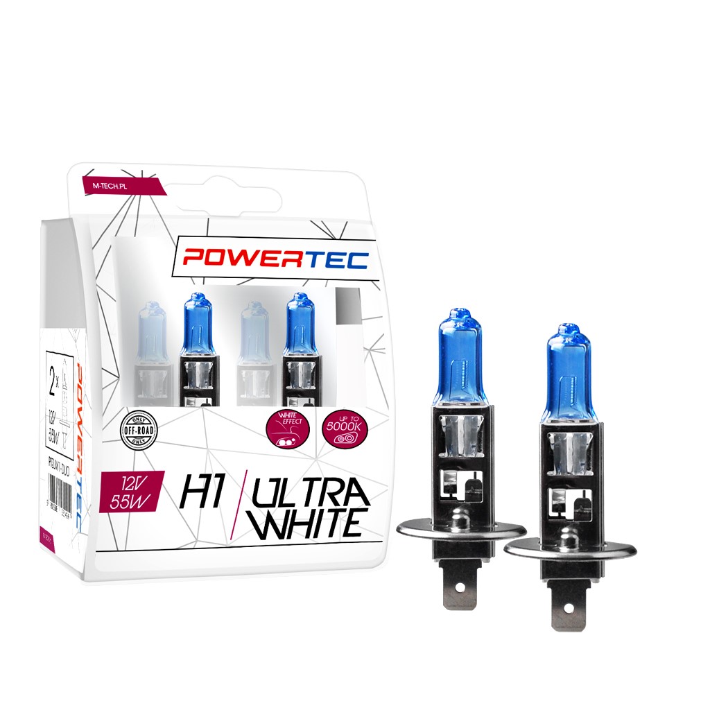 Mtech Powertec XenonBlue H1 lampen 12V DUO