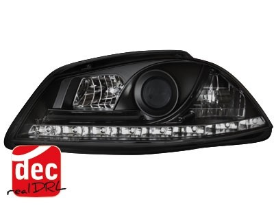 Headlights Seat Ibiza 6L/Cordoba 03-08 Devil Eyes Dlite LED Blac