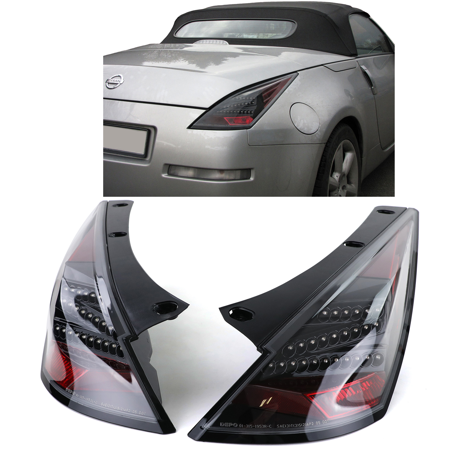 Taillights Nissan 350Z Black