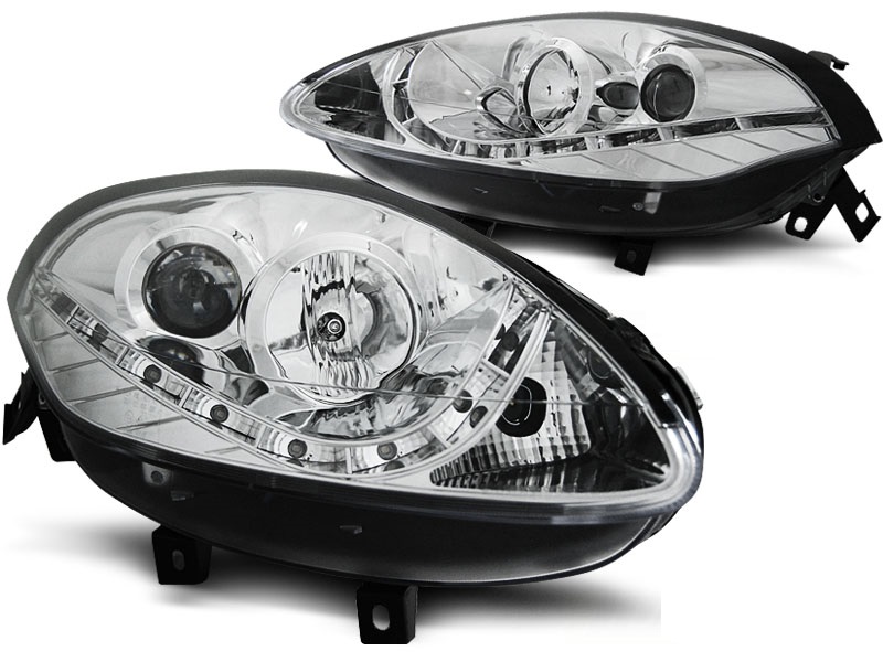 DAYLINE Headlights Fiat Bravo 07-10 chome