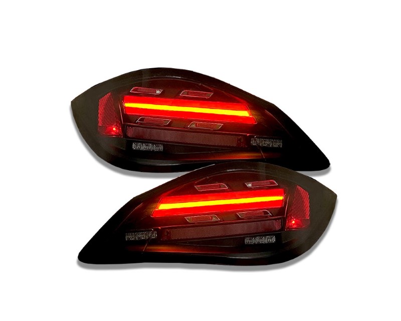 LED taillights Porsche Boxster 987.2 09-14 / Cayman 987 09-14 black / smoke with dynamic indicators in 982 look