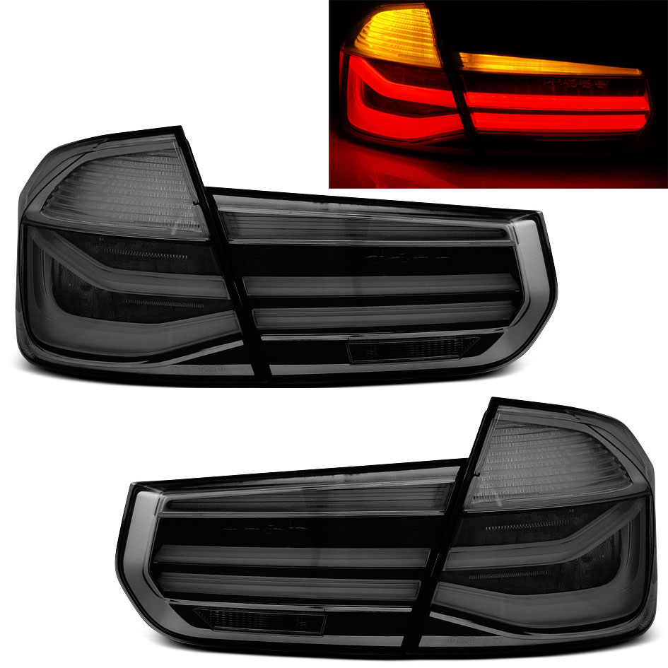 BMW F30 Sedan (2011-2014) LCI Design LED Tail Lights – Smoke