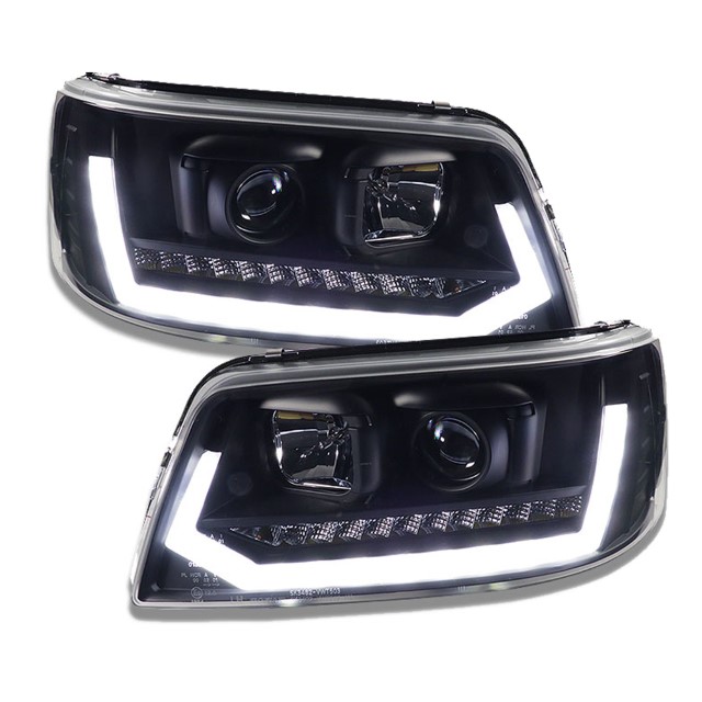 Headlights VW T5 03-09 Devil Eyes Dlite LED Dynamic