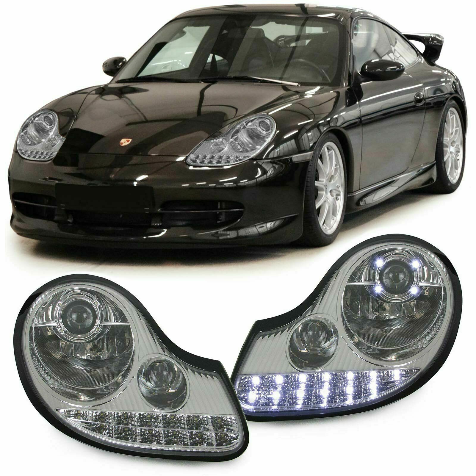 Headlights LED Porsche 911 / 996 97-02 Boxster 986 LED