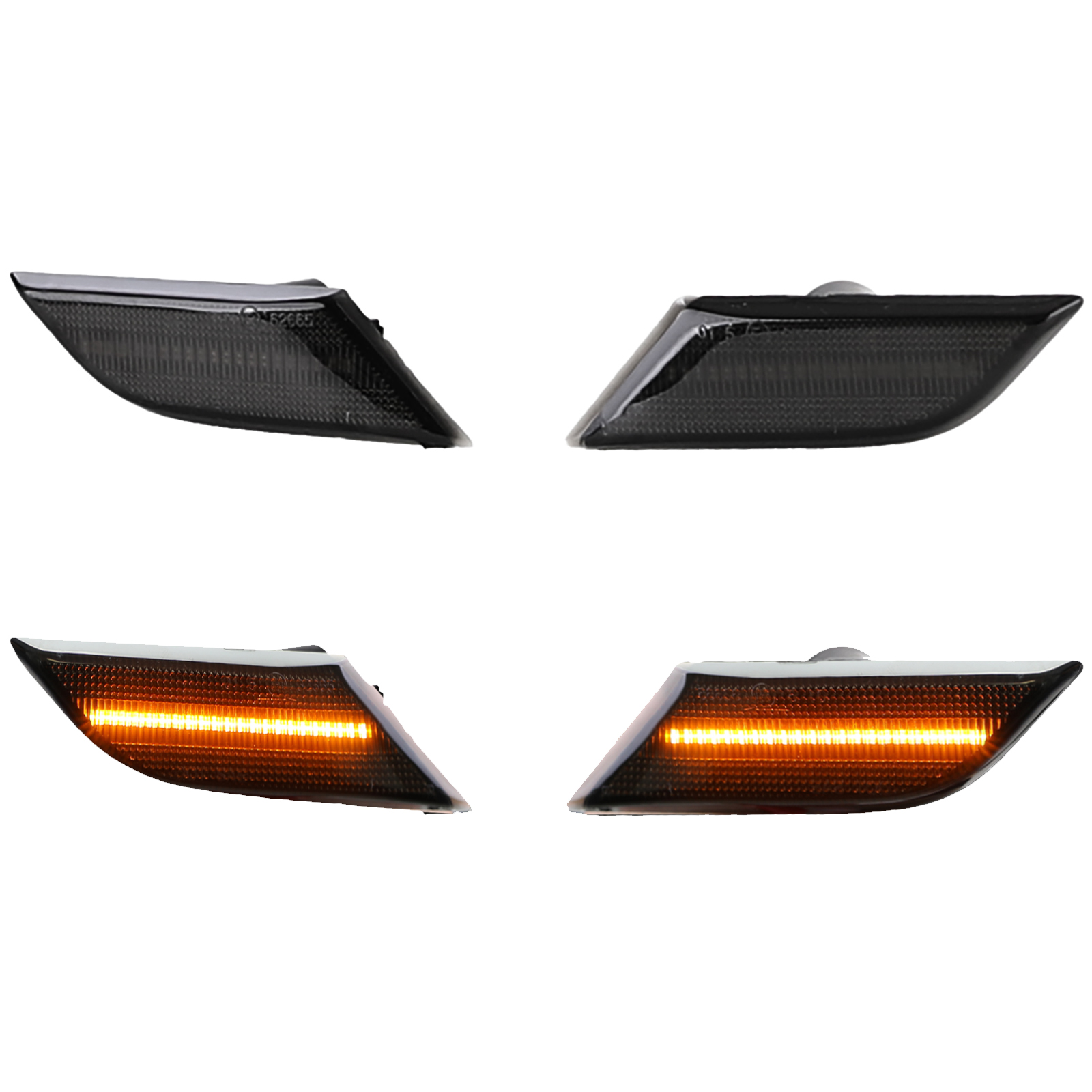 LED side indicator dynamic VW T6 2015-19 black/smoke in black