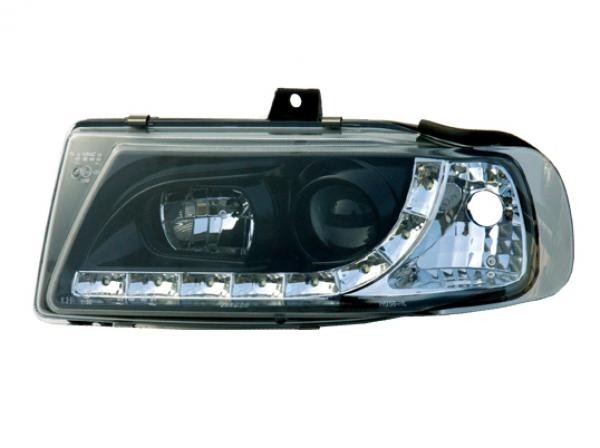 Headlights Seat Ibiza 6K LED Devil Eyes Dayline black