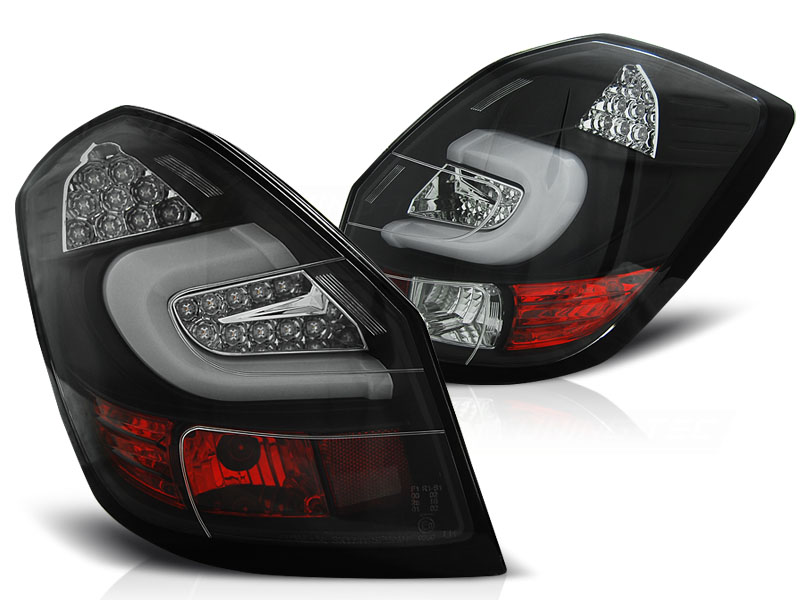 Rear lights Skoda Fabia LED 5J 07+ black/smoke