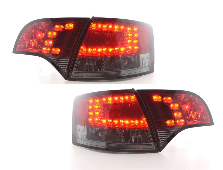 Taillights LED Audi A4 B7 Avant 04-08 black/smoke