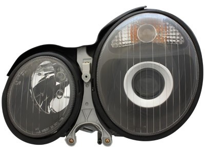 Headlights Mercedes E-Class W210 99-01 Black