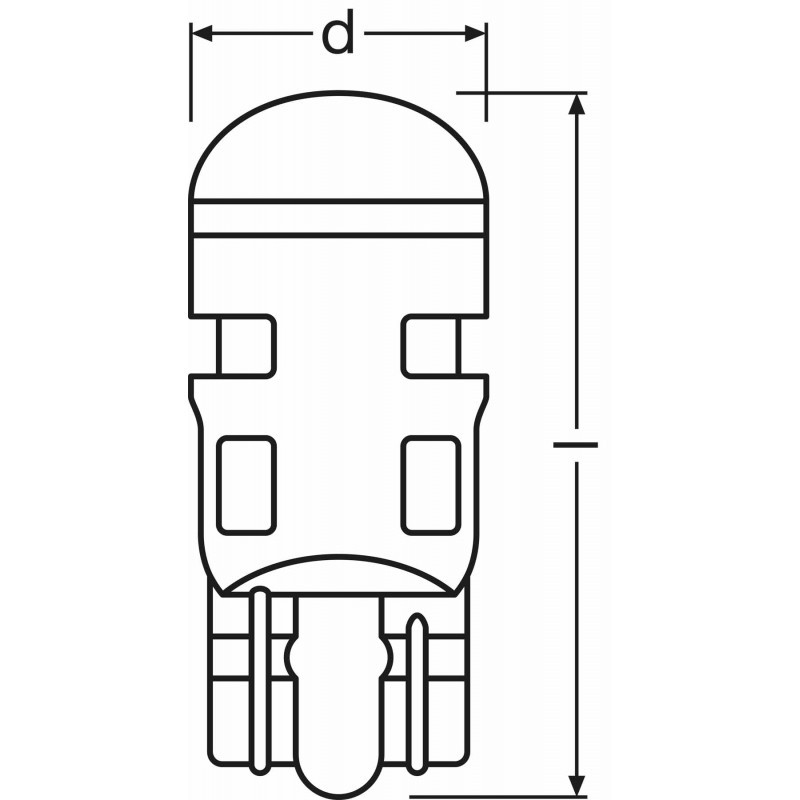 Osram T10 LED Cool White 6000K W5W