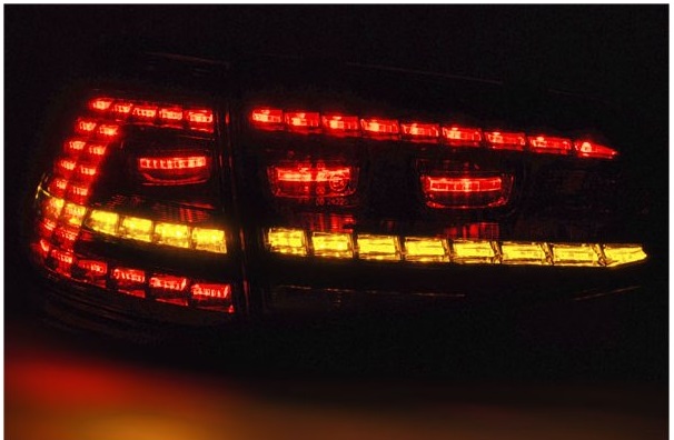 Taillights VW Golf VII LED with dynamic indicator red/smoke