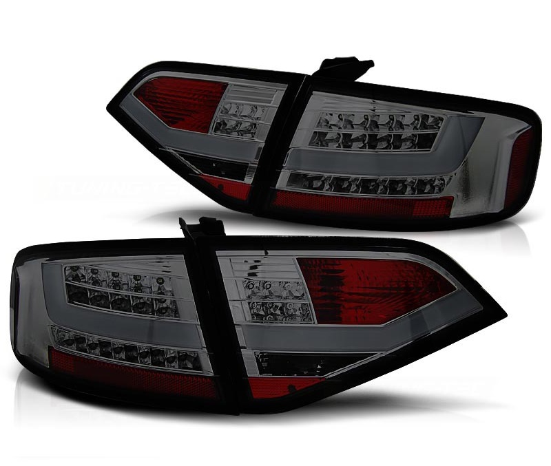 Taillights Audi A4 B8 Limousine Led black/smoke