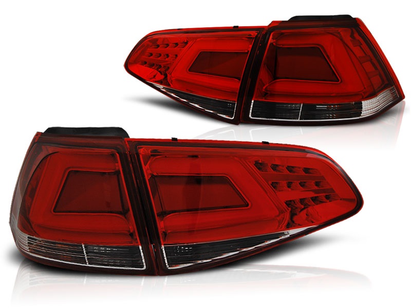 Taillights VW Golf VII 12- red/white Led