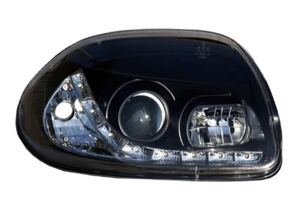 Headlights Renault Clio 98-05 Devil Eyes DRL look black