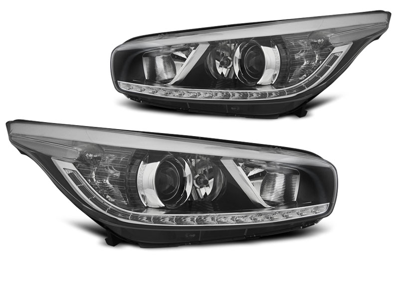 Headlights Kia Ceed 12-18 Devil Eyes Dayline Black