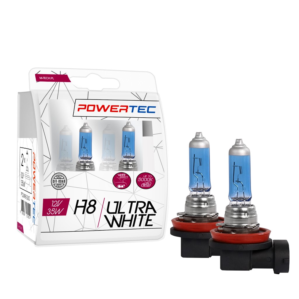 Mtech Powertec XenonBlue H8 lampen 12V DUO