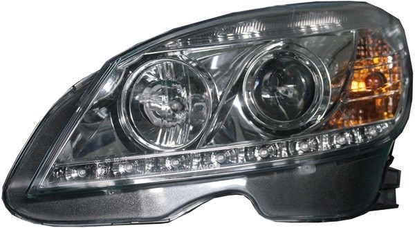 Headlights Mercedes C-Klasse W204 07-11 chome