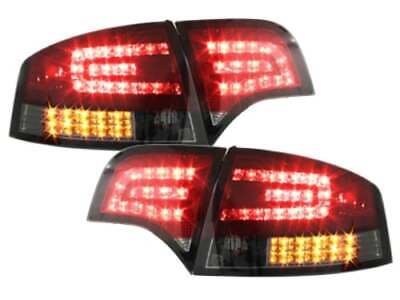 Taillights Audi A4, 04-07 LED/LIMOUSINE clear red/black