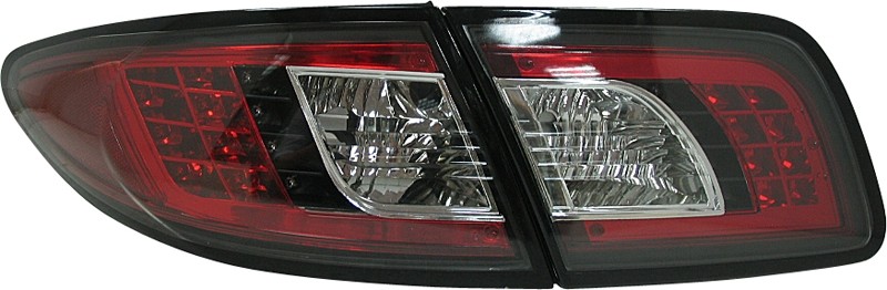 Taillights mazda6 4/5 door led chrome Black