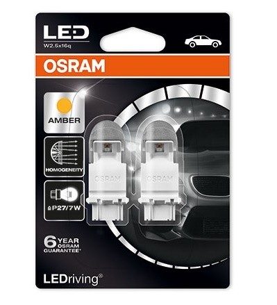 Osram Lamp LED P27/7W Fitting Oranje  LEDriving W2,5x16q