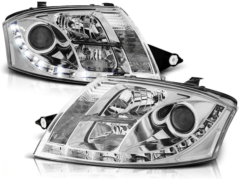 Headlights Audi TT 8N Devil Eyes Dayline Chrome