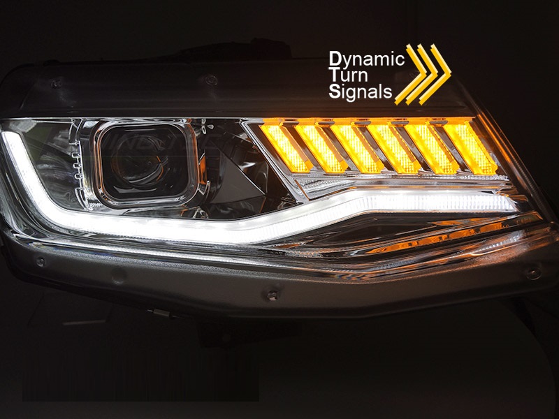 Headlights LED DRL Chevrolet Camaro 16-18 HID SEQ