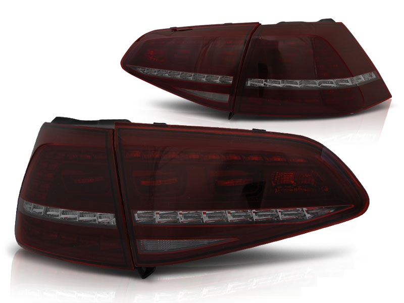 Taillights VW Golf VII LED with dynamic indicator red/smoke