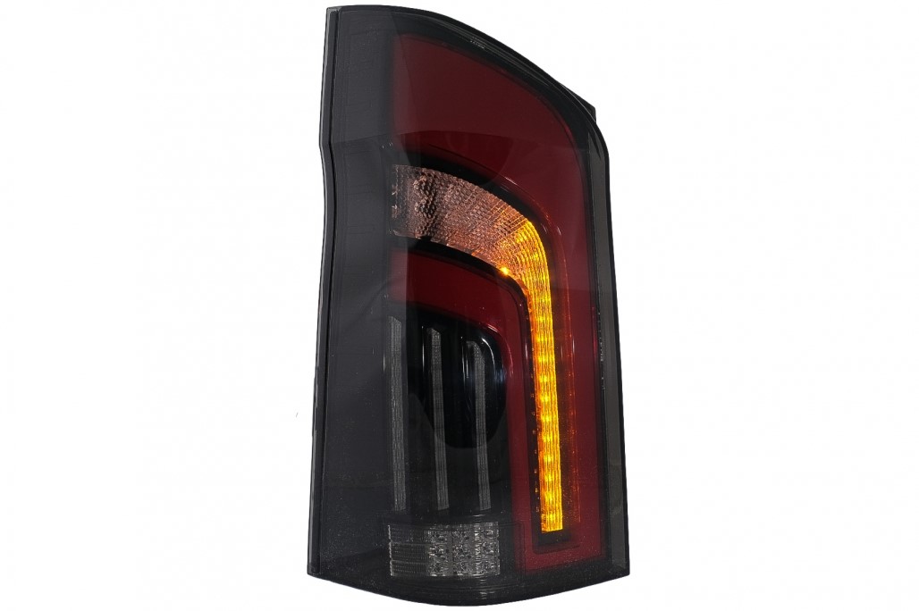 Full LED Taillights Smoke suitable for Mercedes V-Class W447 (2014-2019) Single Rear Door with Dynamic Sequential Turning Lights