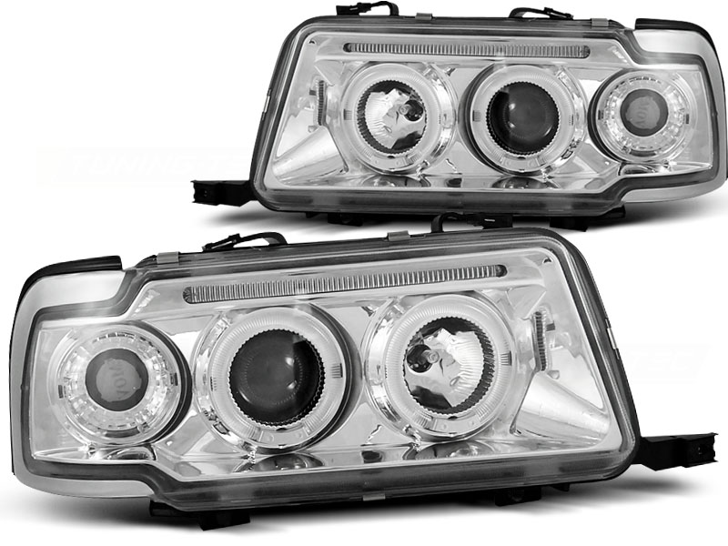 Audi 80 Headlights Whiteh Angel Eyes Rings