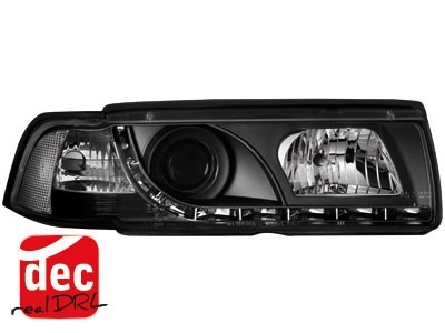 Headlights BMW E36 Sedan 92-98 Devil Eyes Dlite LED Black