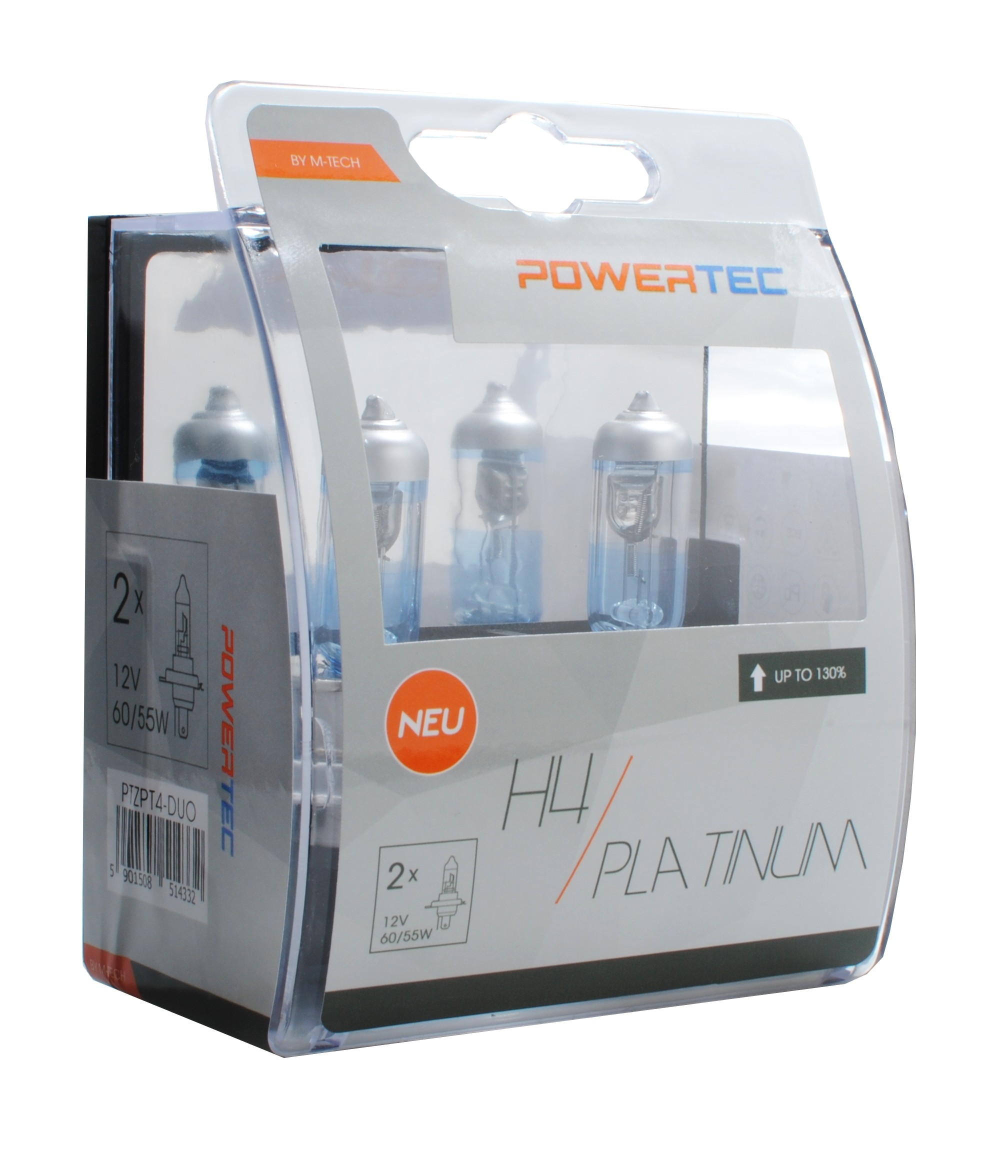 Powertec Platinum +130% H4 12V DUO