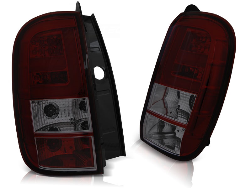 Taillights Dacia Duster with Lightbar and LED 11- red/Smoke