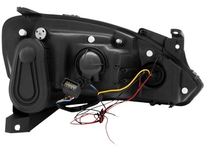 Headlights Opel Corsa C Angel Eyes Black